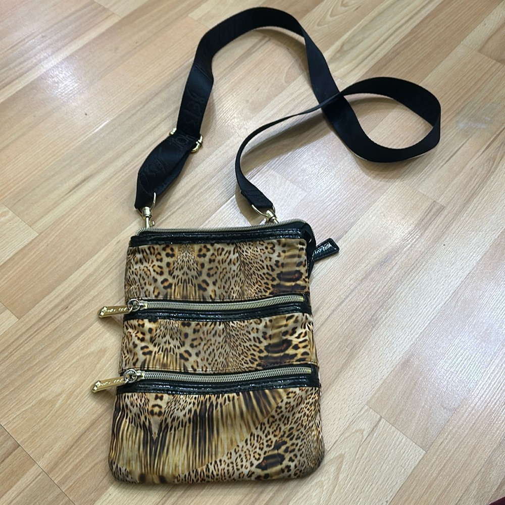 Betsey Johnson animal print crossbody